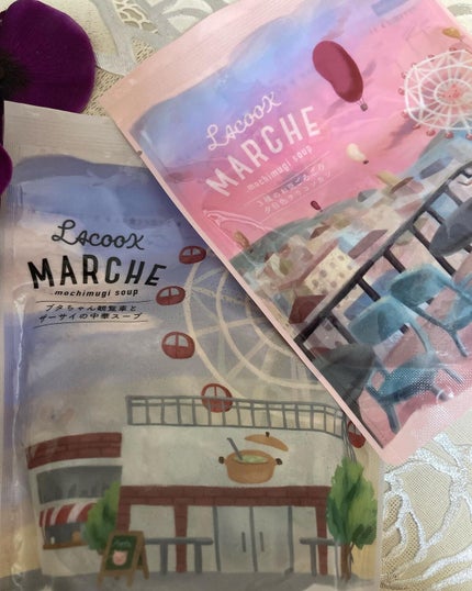もち麦スープ/ラコックマルシェ/低糖質食品を使ったクチコミ(3枚目)