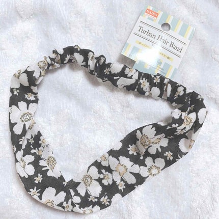 DAISO ダイソー ターバンヘアバンド(フラワー柄)