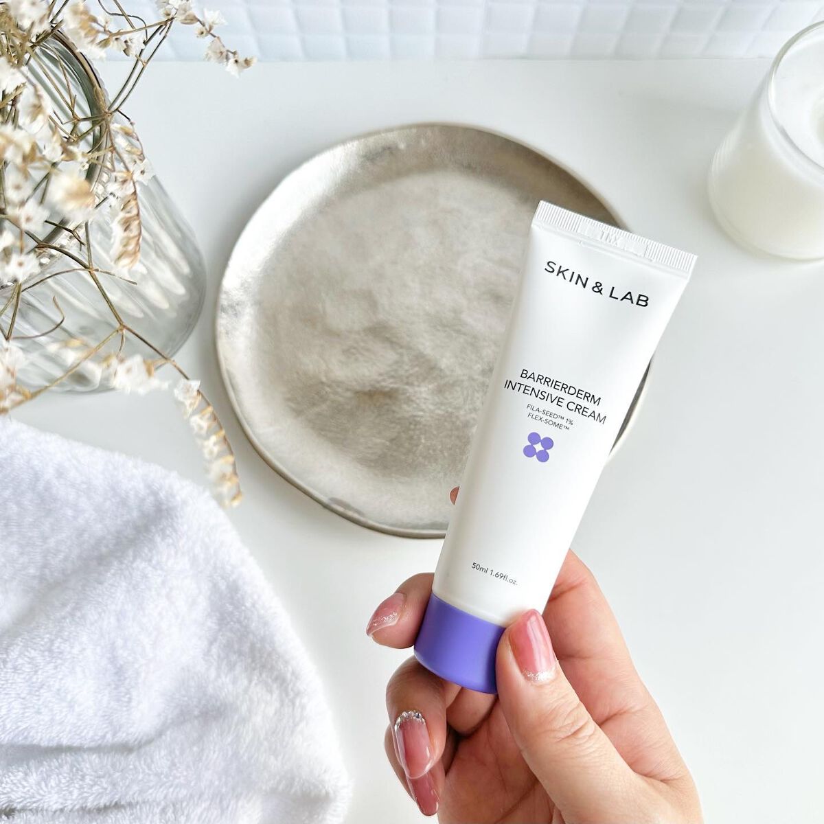 バリアダームモイストクリーム/SKIN&LAB/フェイスクリームを使ったクチコミ（3枚目）