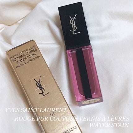 ルージュ ピュールクチュール ヴェルニ ウォーターステイン/YVES SAINT LAURENT BEAUTE/口紅を使ったクチコミ(1枚目)