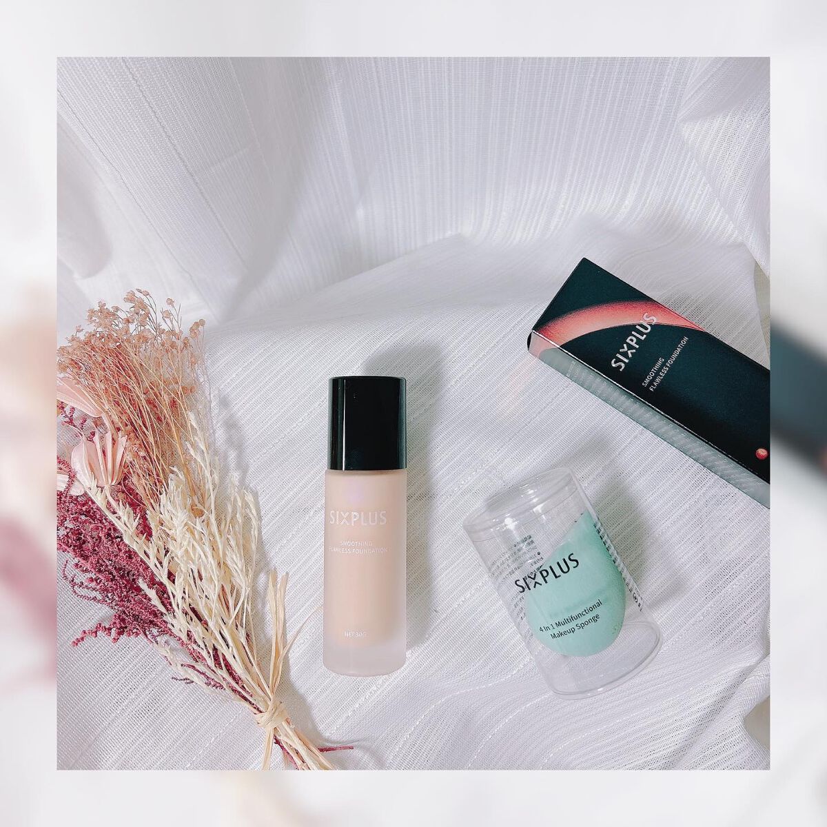 SIXPLUS スムージング フローレス リキッドファンデーション/SIXPLUS/リキッドファンデーションを使ったクチコミ(1枚目)