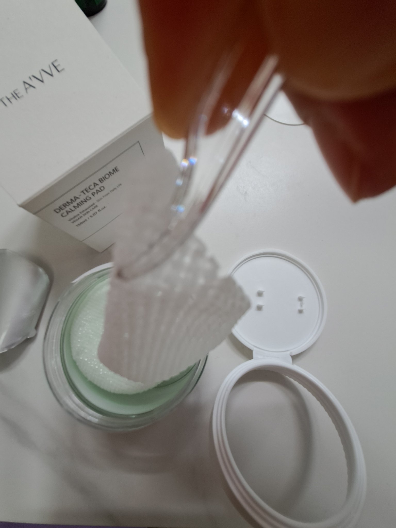 ダーマテカバイオームカーミングパッド/THE A'VVE/トナーパッドを使ったクチコミ（3枚目）
