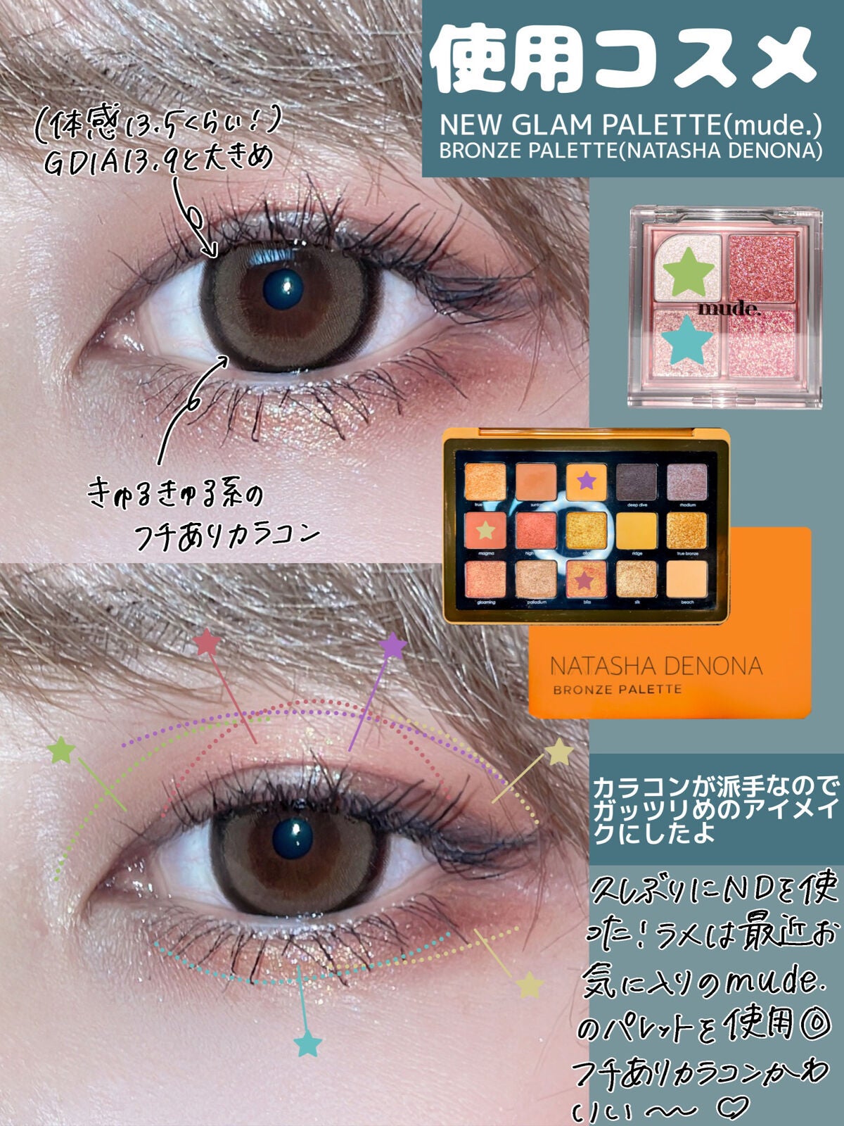 BRONZE PALETTE/Natasha Denona/アイシャドウパレットを使ったクチコミ(2枚目)
