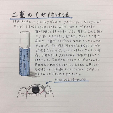 アイビューティー フィクサー WP/アストレア ヴィルゴ/二重まぶた用アイテムを使ったクチコミ(1枚目)