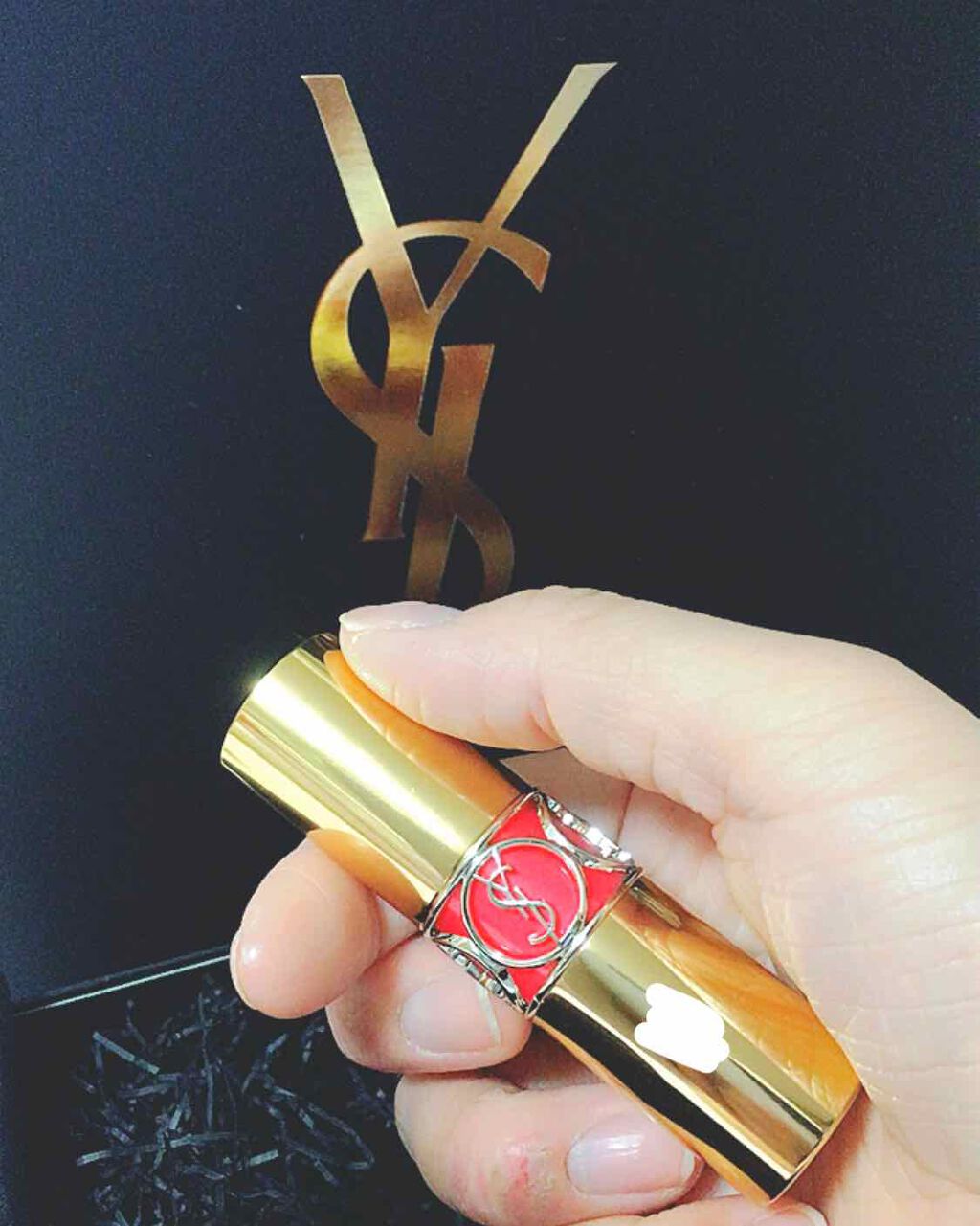 ルージュ ヴォリュプテ シャイン/YVES SAINT LAURENT BEAUTE/口紅を使ったクチコミ（1枚目）