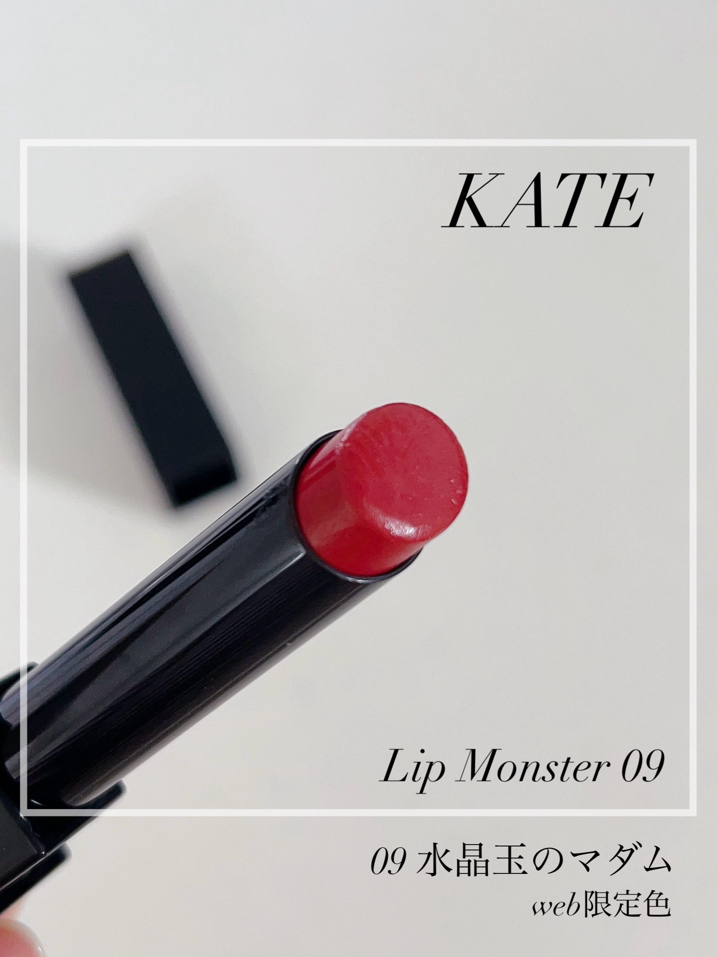 ケイト リップモンスター 09 水晶玉のマダム (web限定色)/KATE/口紅を使ったクチコミ（1枚目）