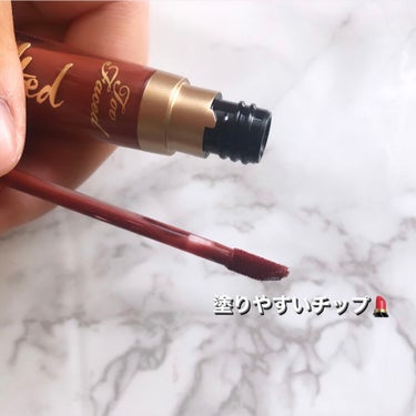 メルテッド リキッド マット ロングウェア リップスティック ジンジャーブレッド ガール/Too Faced/口紅を使ったクチコミ（2枚目）