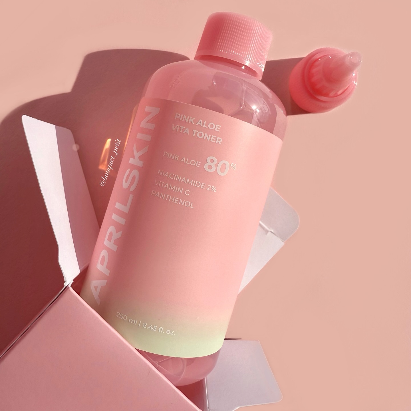 ピンクアロエビタトナー/APRILSKIN/化粧水を使ったクチコミ（3枚目）