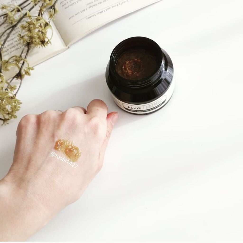 ジェントルブラックシュガーフェイシャルポリッシュ(110g)/Klairs/洗い流すパック・マスクを使ったクチコミ（3枚目）