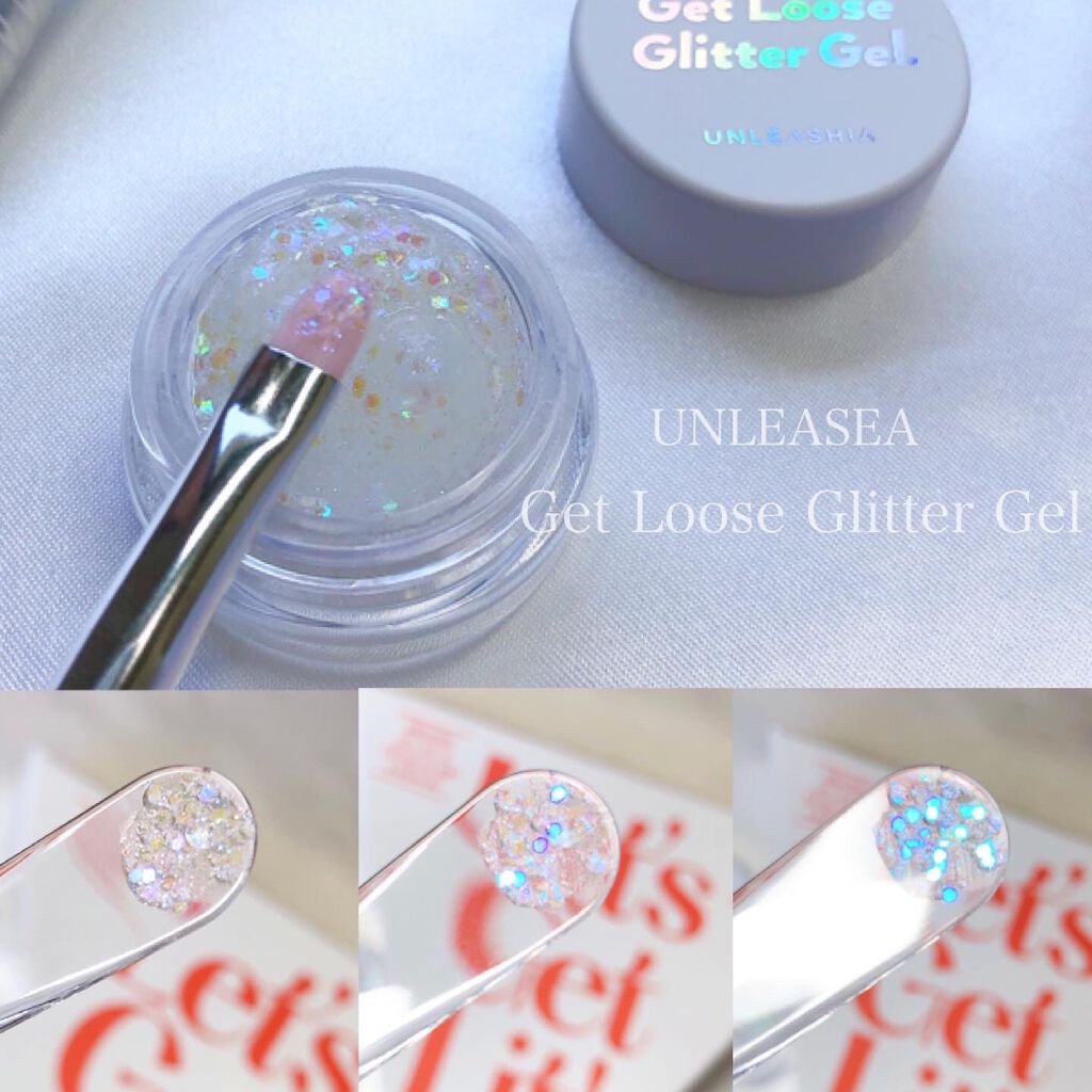 ゲットルーズグリッタージェル/unleashia/グリッターを使ったクチコミ(1枚目)