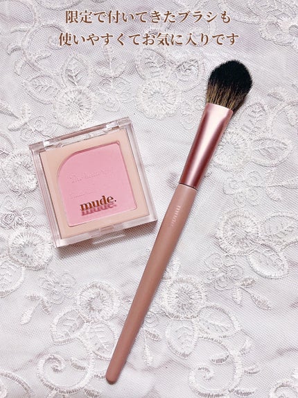フラッターブラッシャー/mude./パウダーチークを使ったクチコミ(4枚目)