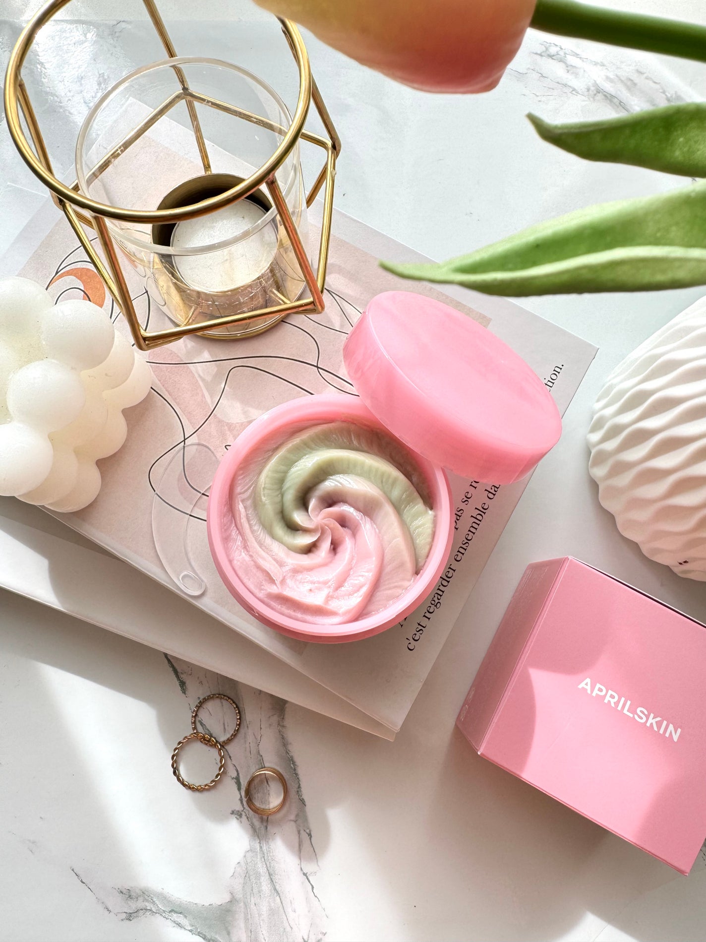 ピンクアロエメレンゲクレンザー/APRILSKIN/その他洗顔料を使ったクチコミ(2枚目)