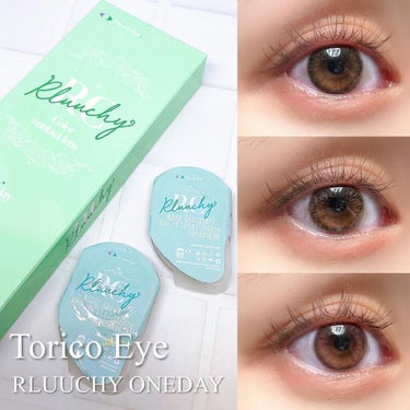 Rluuchy Oneday ヌーディブラウン/Torico Eye./カラーコンタクトレンズを使ったクチコミ（1枚目）