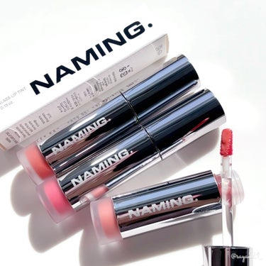 NAMING. ネーミング デューイグラス リップティントのクチコミ「\ NAMING.のガラス玉のようなツヤツヤ光沢リップが可愛すぎた🥹💎🫧 /

⚜️NAMIN.....」（1枚目）