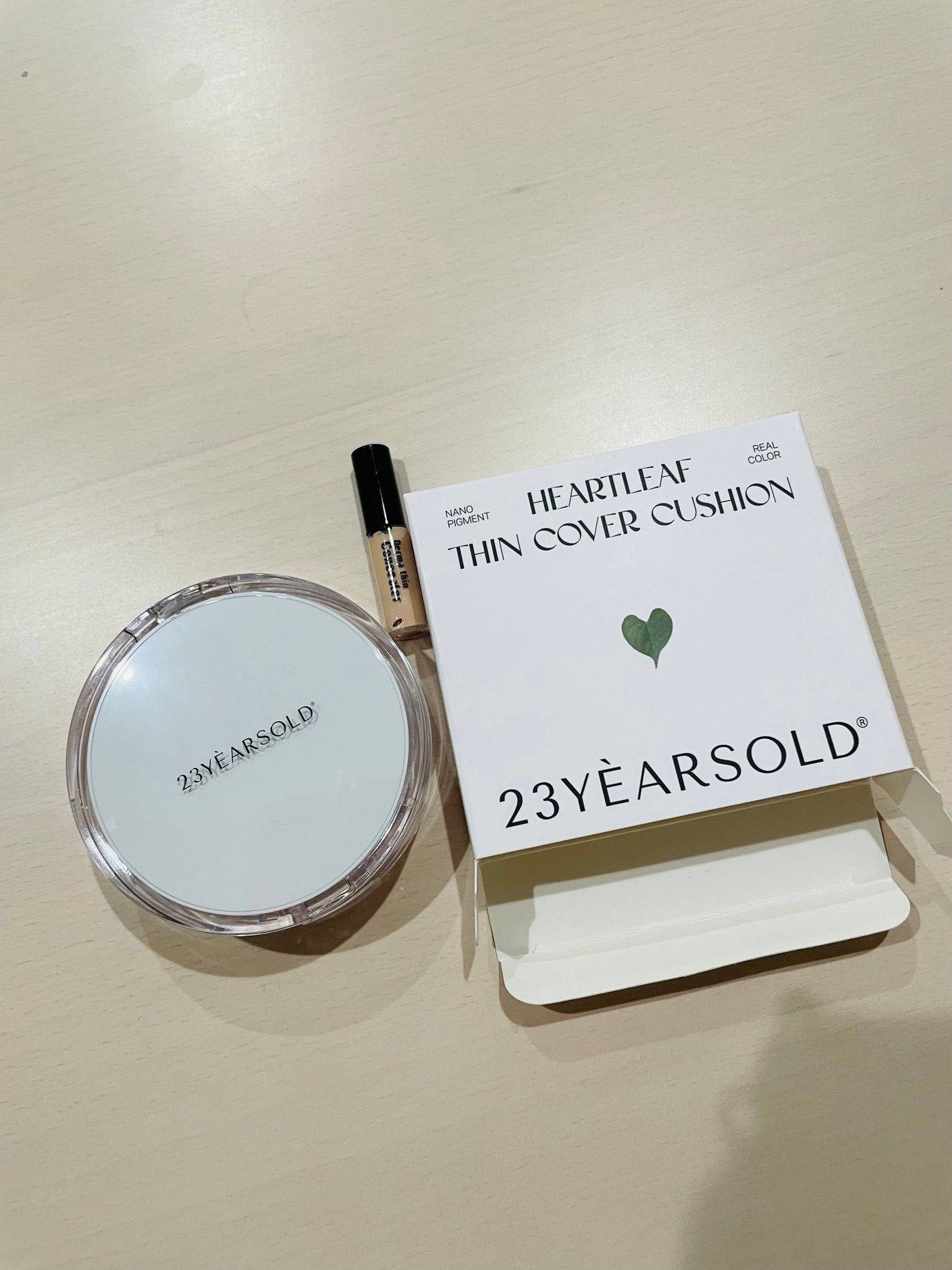 ハートリーフシーンカバークッション/23years old/クッションファンデーションを使ったクチコミ(1枚目)