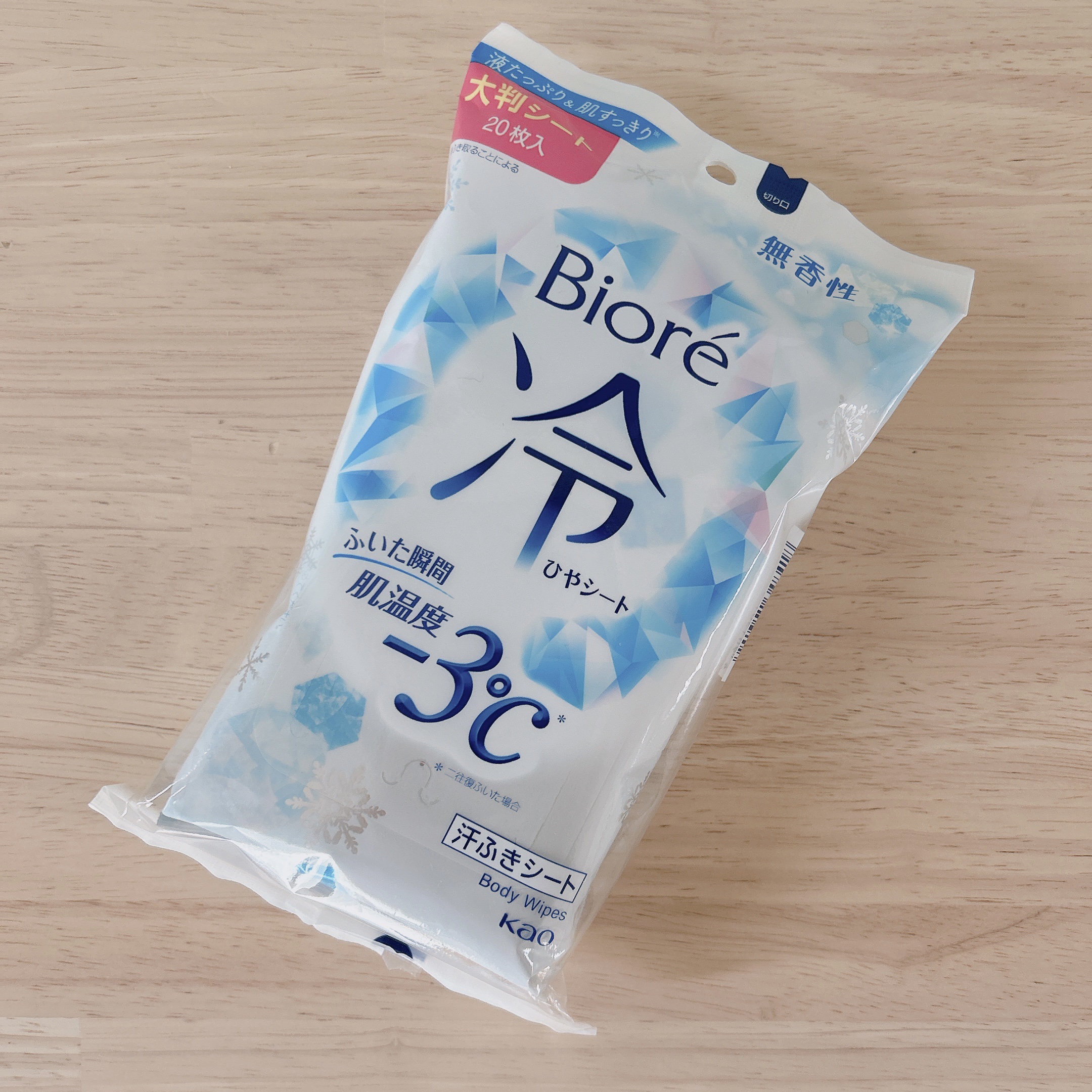 冷シート 無香性/ビオレ/ボディシートを使ったクチコミ（1枚目）