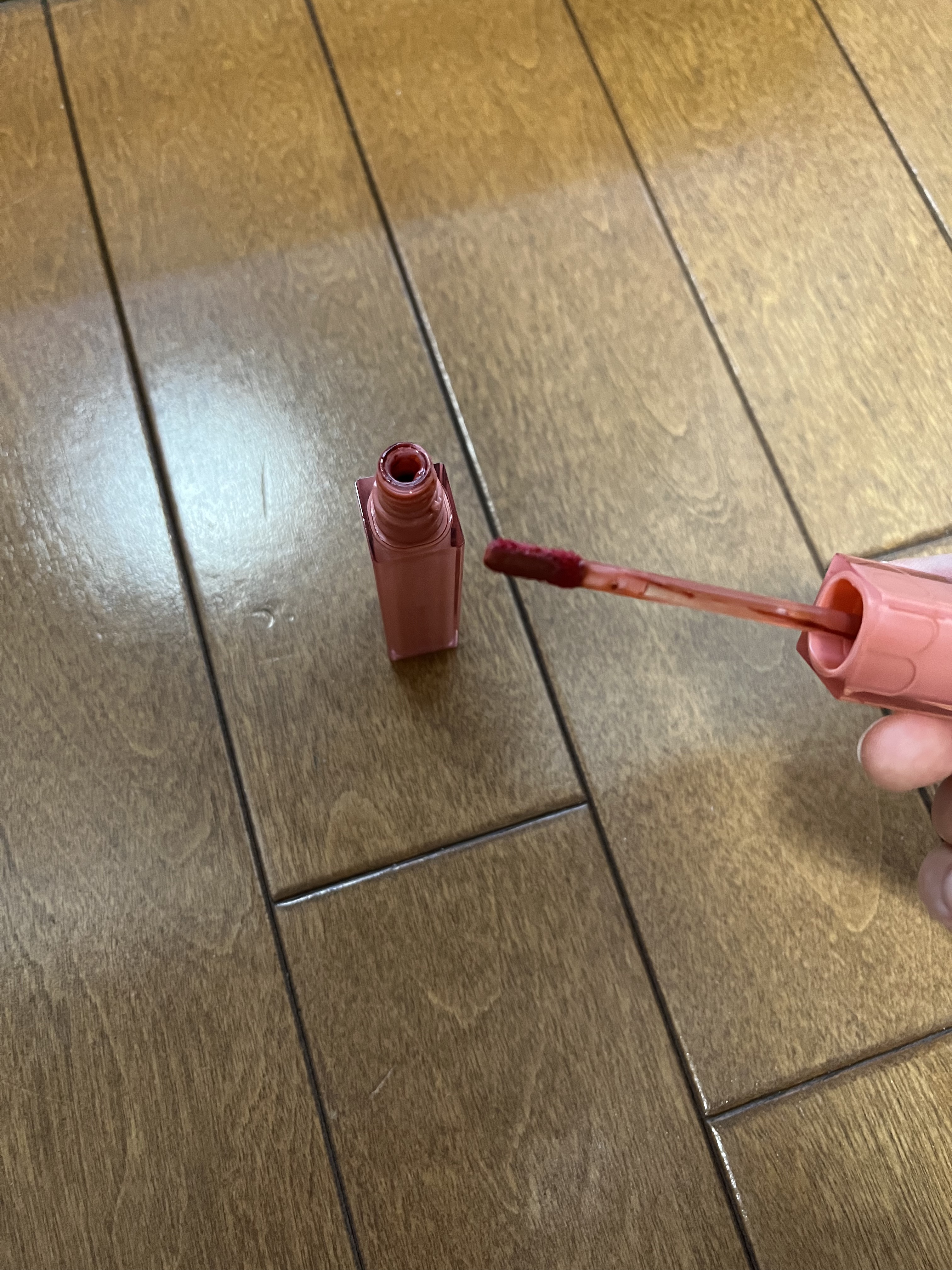 デュイフルウォーターティント 02 ソルティーピーチ/rom&nd/リップティントを使ったクチコミ（3枚目）