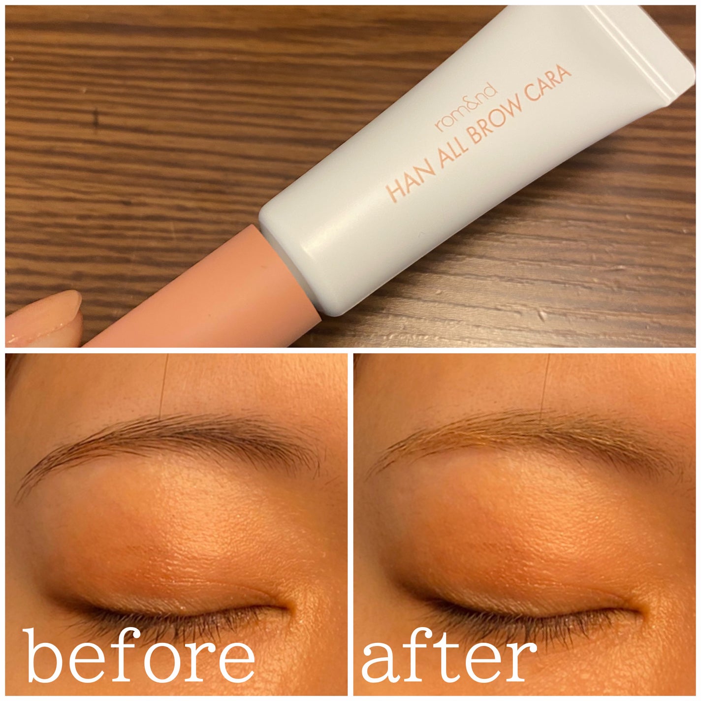 ハンオールブロウカラ/rom&nd/眉マスカラを使ったクチコミ(2枚目)