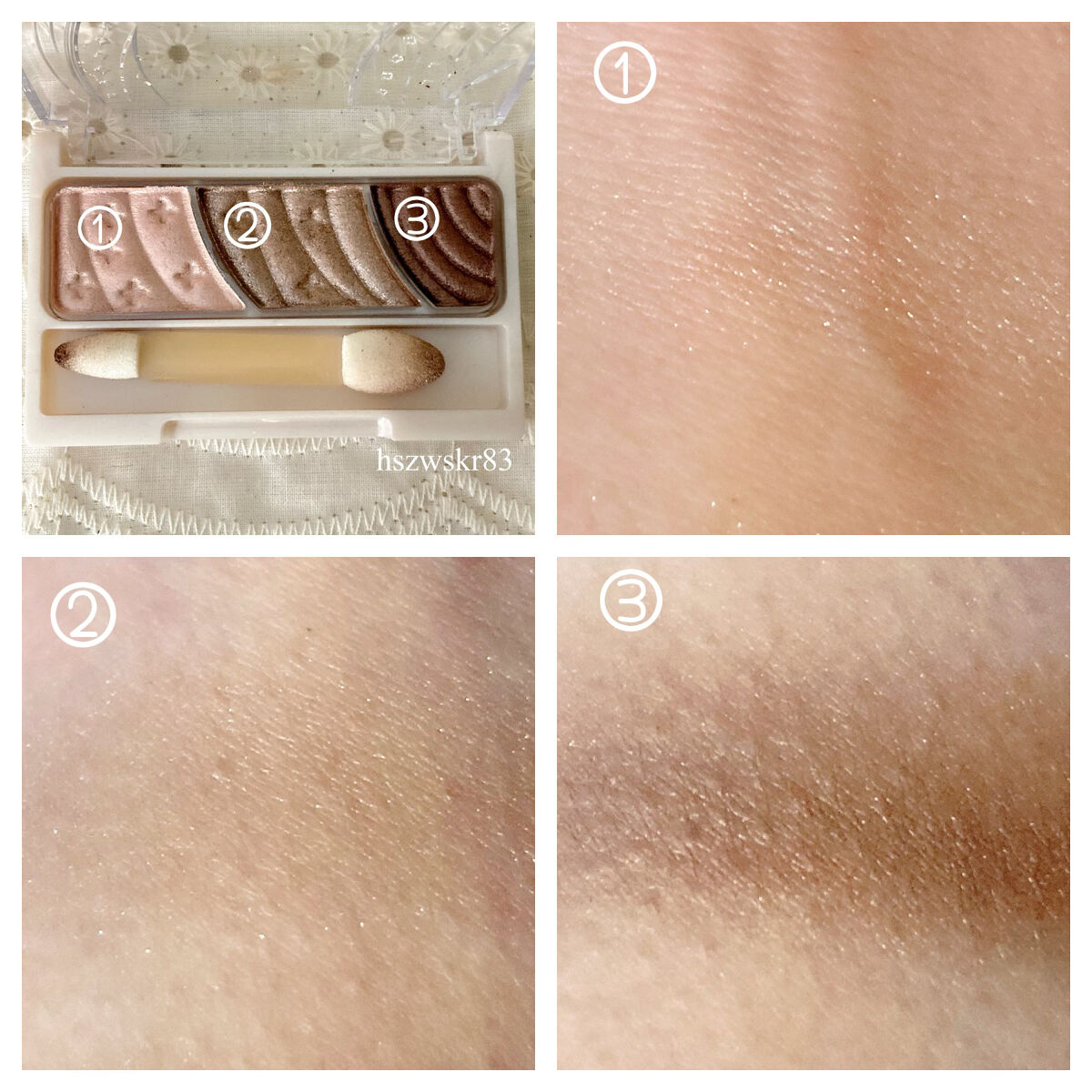 トーンアップアイシャドウ/CEZANNE/アイシャドウパレットを使ったクチコミ（3枚目）