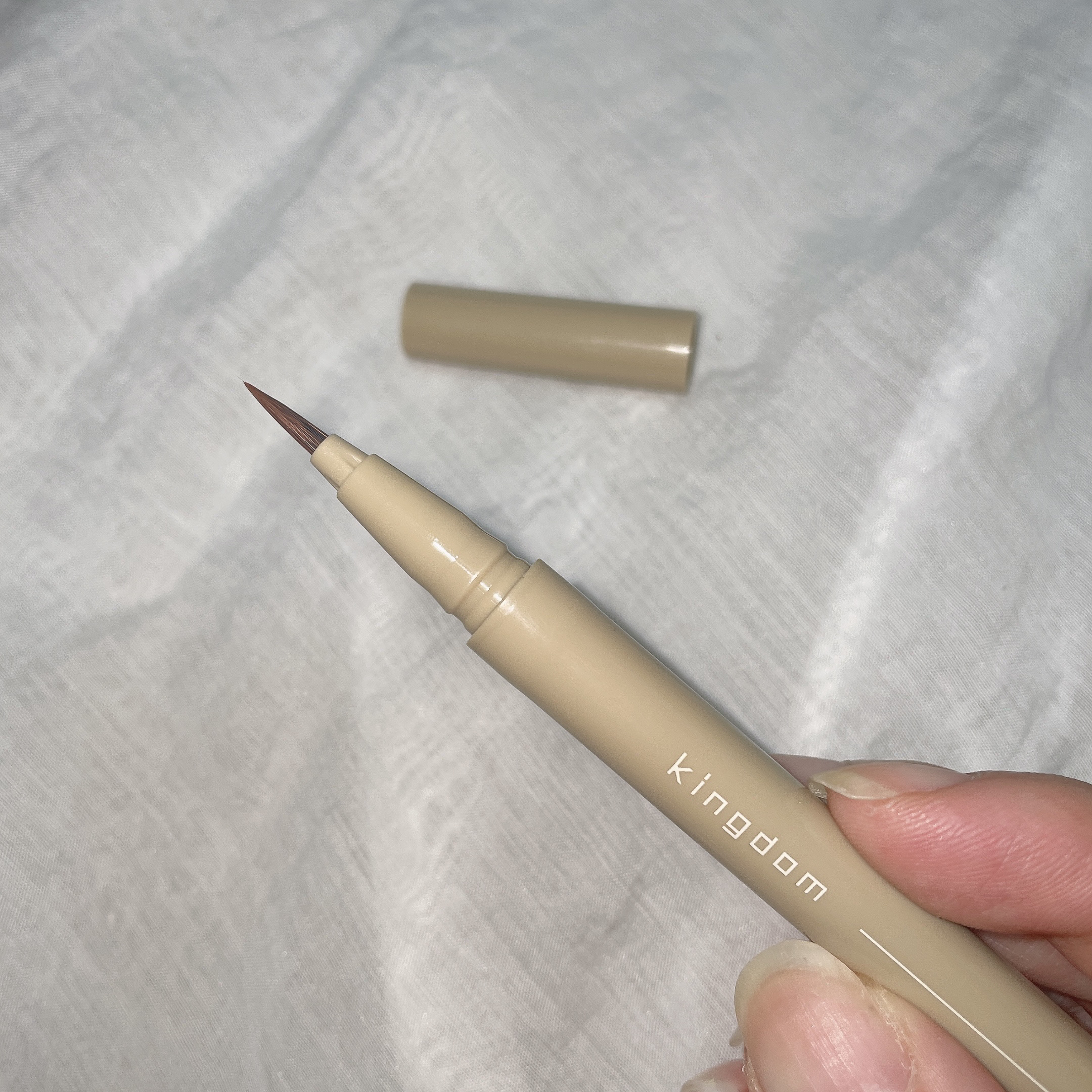 キングダム リキッドアイライナーR1 ラテブラウン/キングダム/リキッドアイライナーを使ったクチコミ（2枚目）