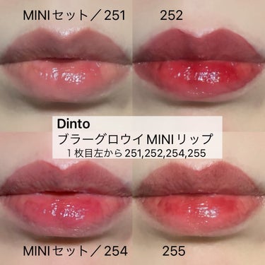 ブラーグロイリップティント ブラーグロウイMINIリップティント Duo (パックスロマーナ+メメントモリ) /Dinto/口紅を使ったクチコミ（2枚目）