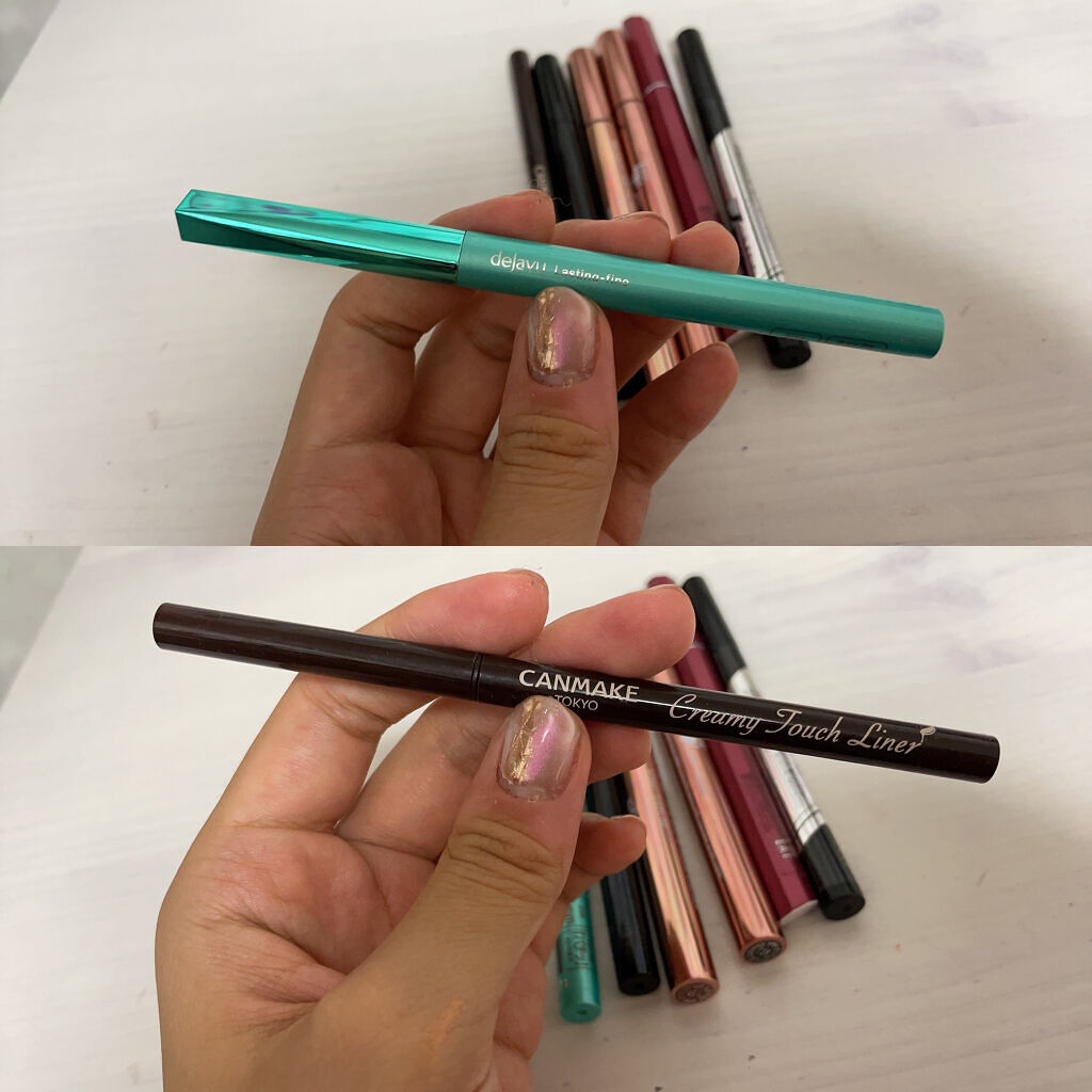 「密着アイライナー」クリームペンシル/デジャヴュ/ペンシルアイライナーを使ったクチコミ（2枚目）