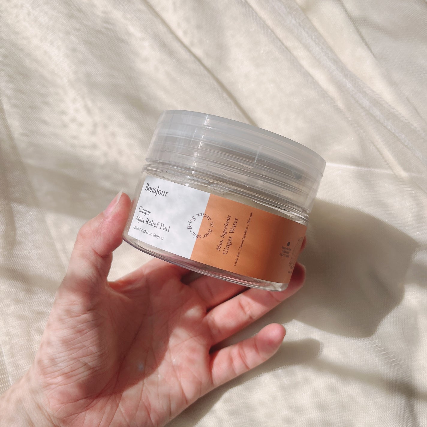 ジンジャーアクアリリーフパッド 60枚/Bonajour/トナーパッドを使ったクチコミ(2枚目)