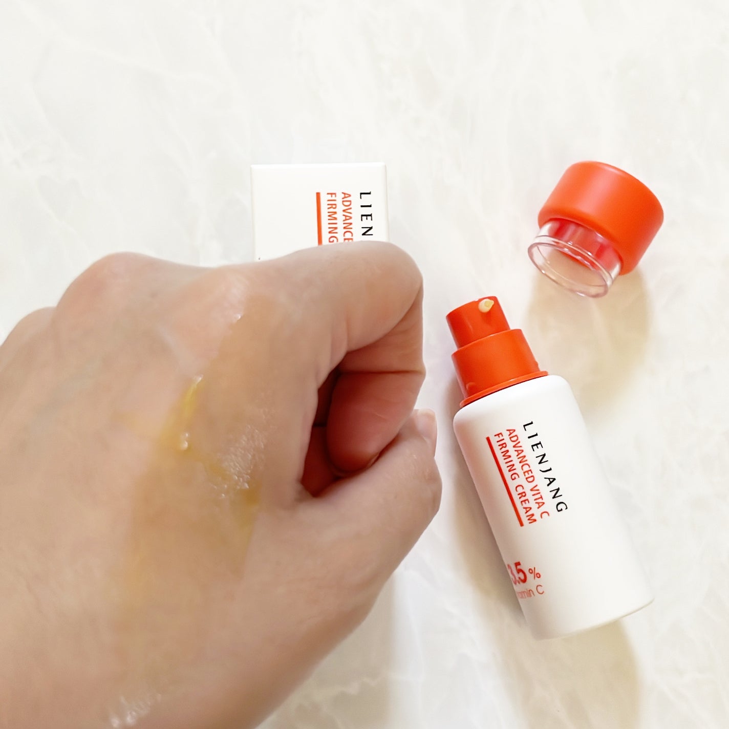 アドバンスド ビタC ファーミングクリーム 13.5/リエンジャン/フェイスクリームを使ったクチコミ(4枚目)
