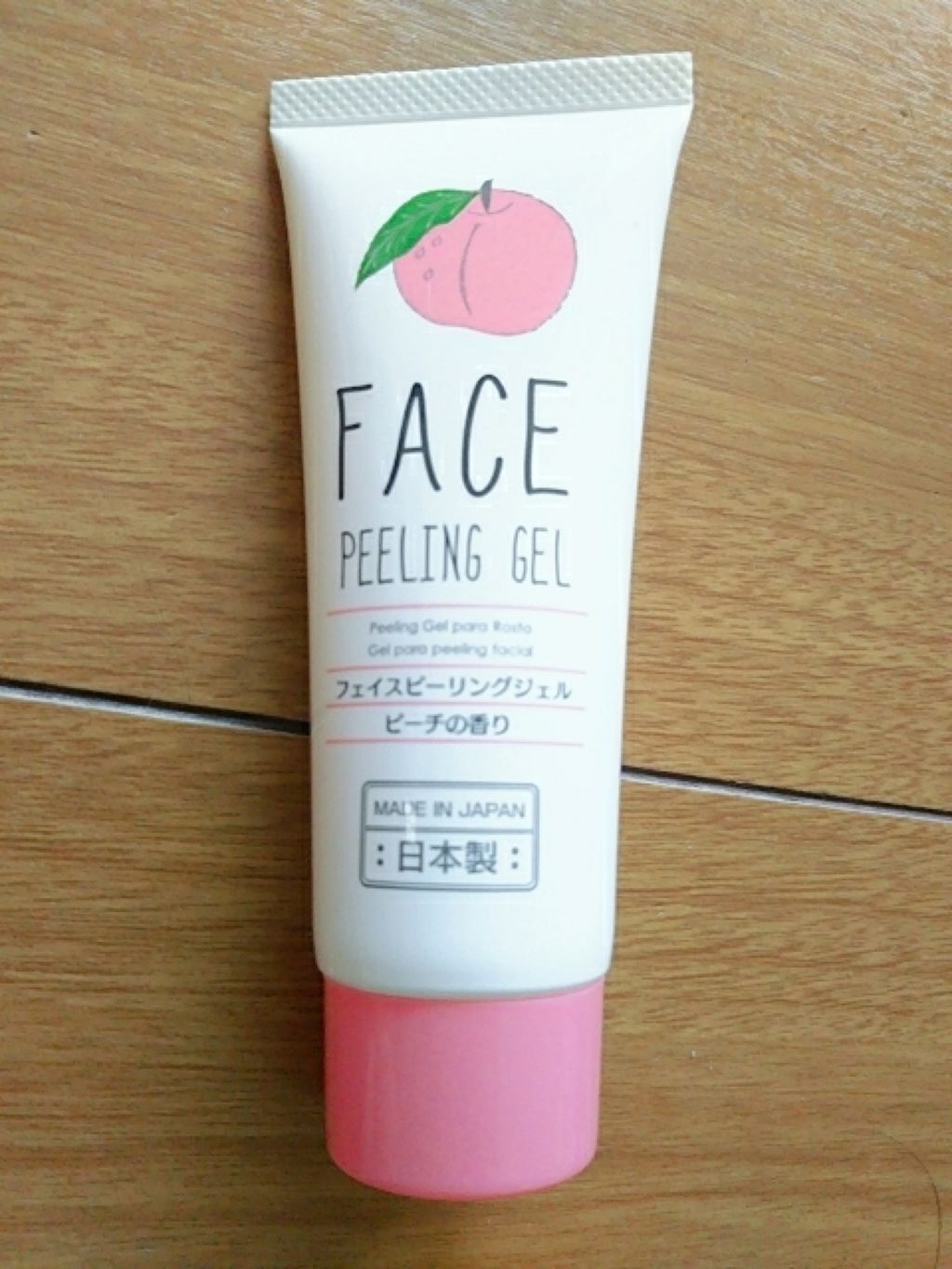 フェイスピーリングジェル ピーチの香り/DAISO/ピーリングを使ったクチコミ(1枚目)