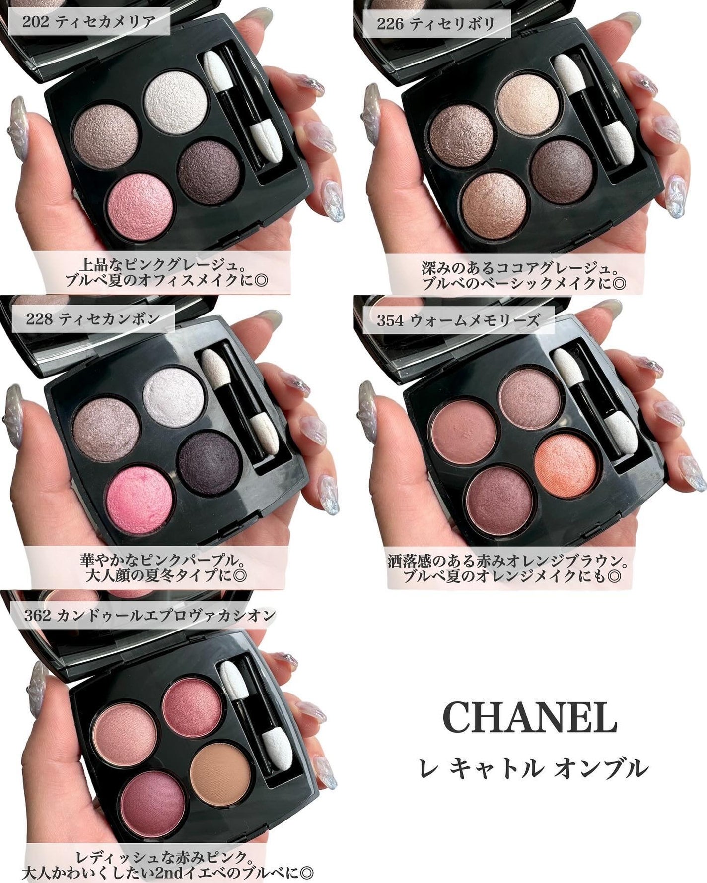 レ キャトル オンブル/CHANEL/アイシャドウパレットを使ったクチコミ(2枚目)