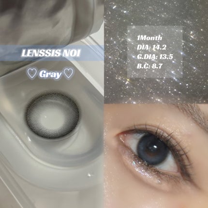 ノイシリーズ/LENSSIS/カラーコンタクトレンズを使ったクチコミ(1枚目)