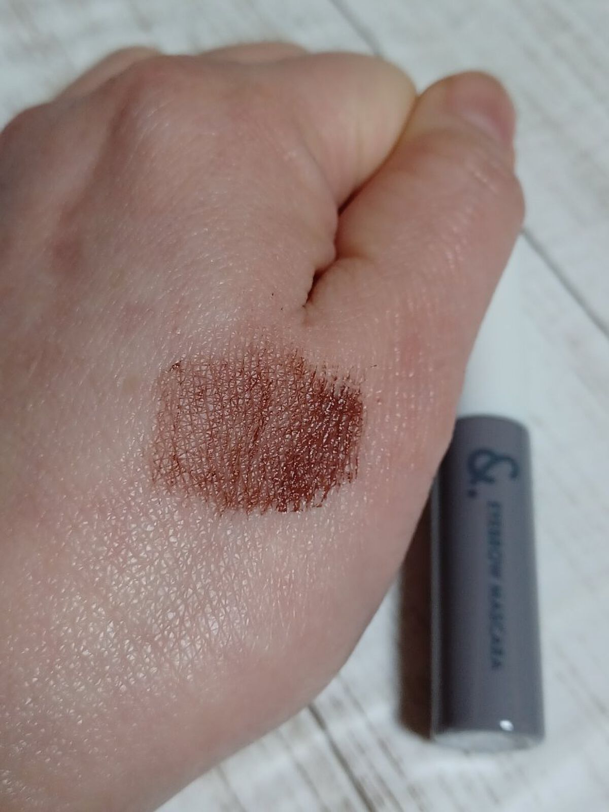 &.眉カラーマスカラ レッドブラウン/DAISO/眉マスカラを使ったクチコミ（2枚目）