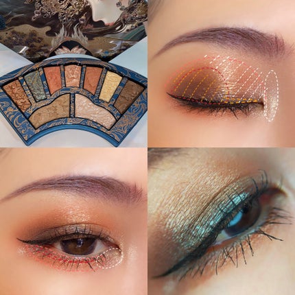 洛神賦アイシャドウパレット/花西子/マルチパレットを使ったクチコミ(4枚目)