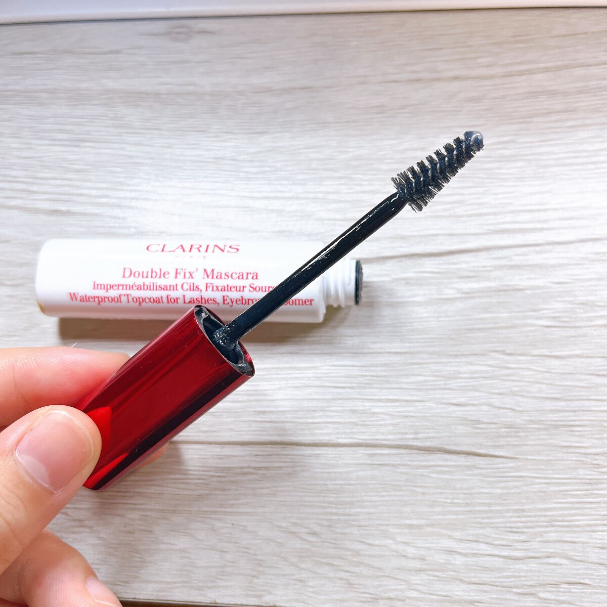 ダブルフィックス マスカラ/CLARINS/マスカラトップコートを使ったクチコミ（2枚目）