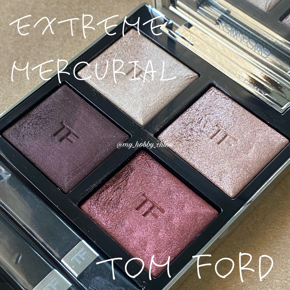 TOM FORD BEAUTY
アイ カラー クォード
エクストリーム 
マーキュリアル

────────────

Tomのクォードの中でも
私のお気に入り✨

マーキュリアルを見ると👀
えっボディヒートでしょ？
ってなる方、多いかも