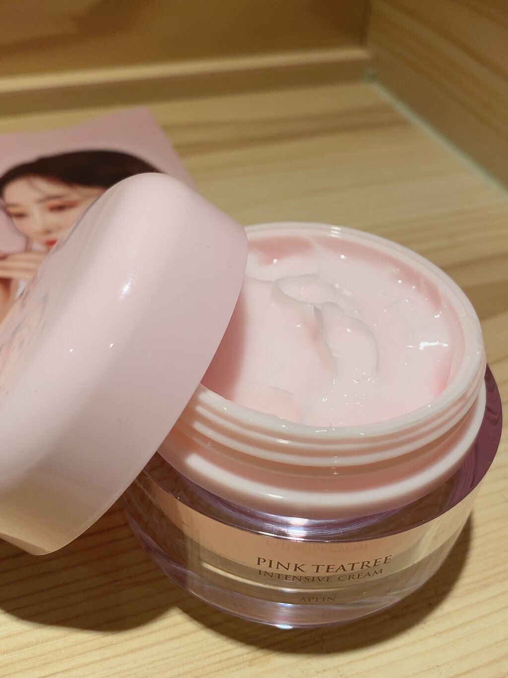 ピンクティーツリークリーム/APLIN/フェイスクリームを使ったクチコミ（2枚目）