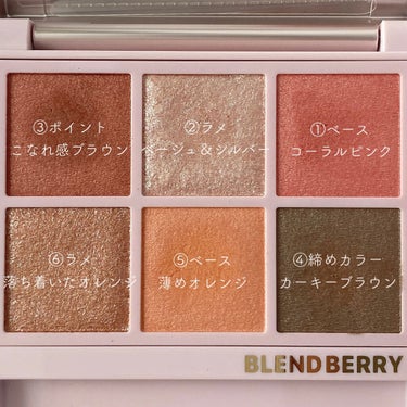 オーラクリエイション 101 グースベリー＆セピアブラウン(限定カラー)/BLEND BERRY/アイシャドウパレットを使ったクチコミ（2枚目）