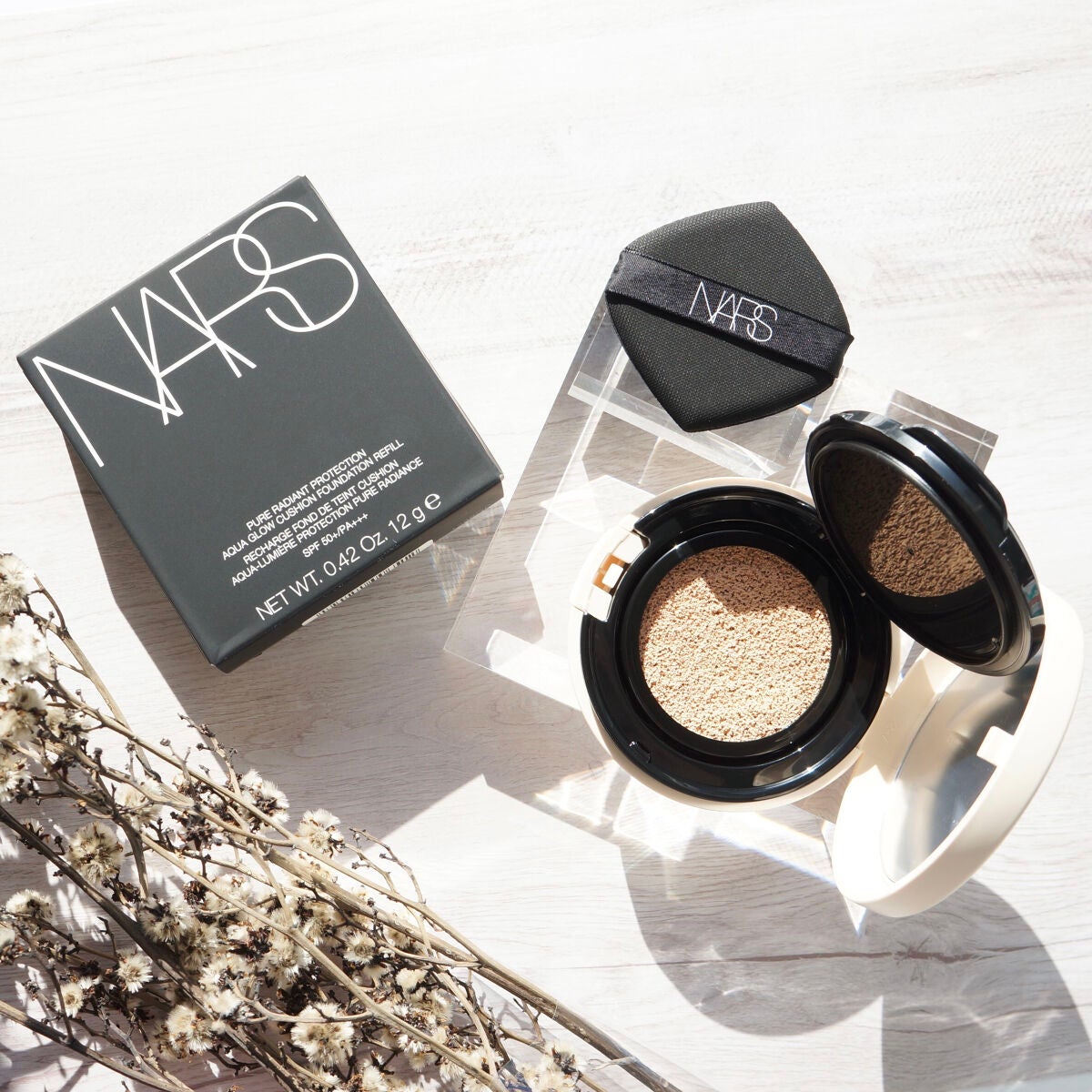 ピュアラディアントプロテクション アクアティックグロー クッションファンデーション SPF50+/PA+++/NARS/クッションファンデーションを使ったクチコミ(2枚目)