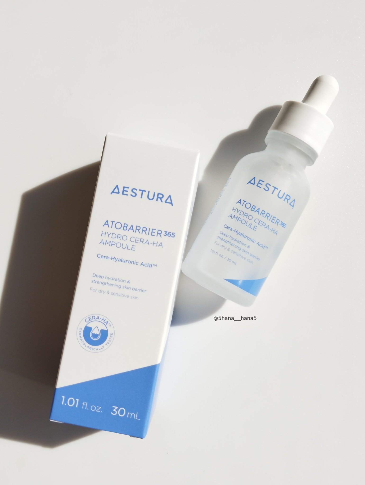 .
～～～～～～～～

AESTURA
アトバリア365　セラヒアルセラム
（販売名：アトバリア365　ハイドロセラム）

～～～～～～～～

クリームで有名な「AESTURA」から、セラミドとヒアルロン酸配合のセラムが発売されます🎉

