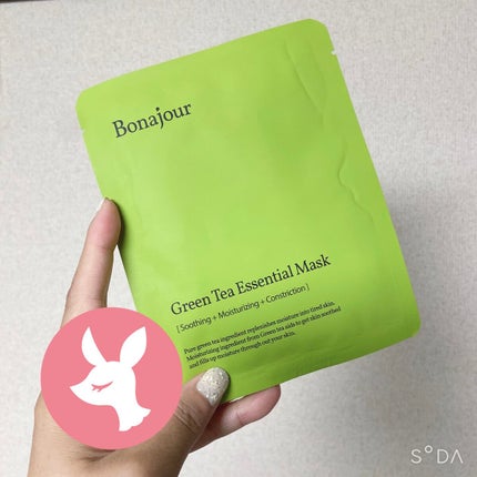 グリーンティーエッセンシャルマスク/Bonajour/シートマスク・パックを使ったクチコミ(1枚目)