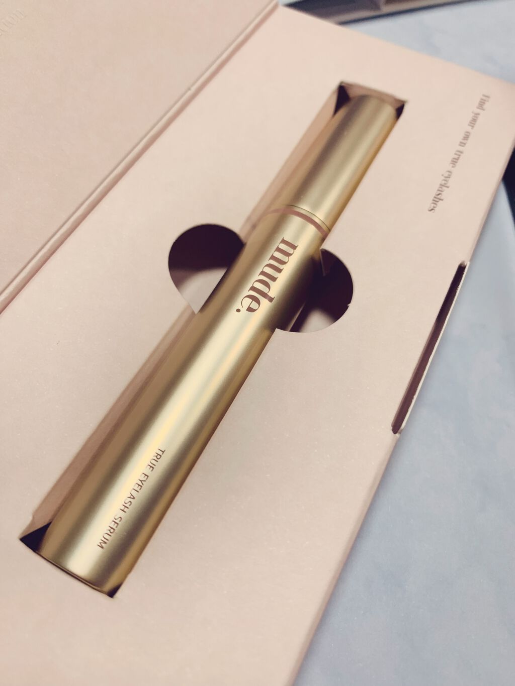 トゥルーアイラッシュセラム/mude./まつげ美容液を使ったクチコミ（2枚目）