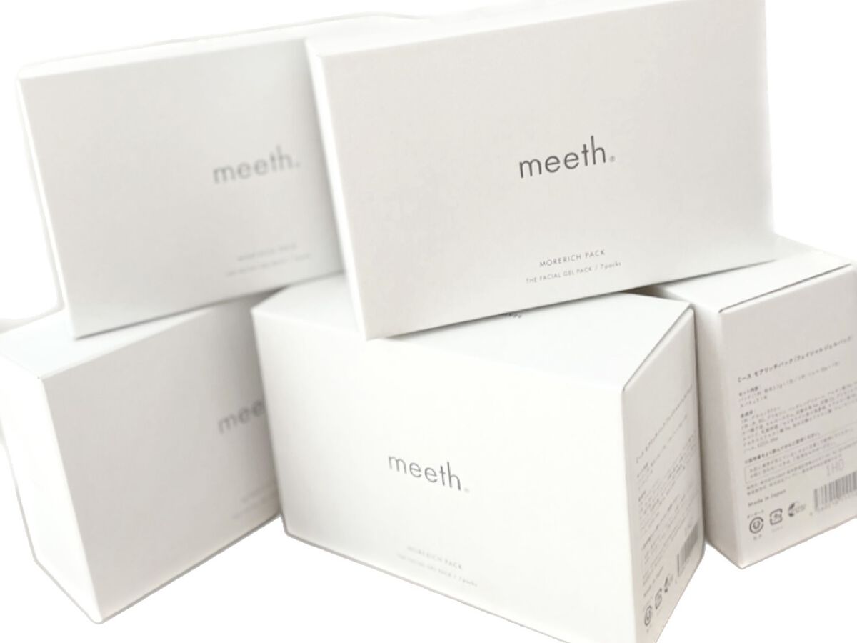 【新品未開封】　ミース　モアリッチパック　フェイシャルジェルパック　2箱 新品未開封meeth モアリッチパック 7包 ミース モアリッチパック