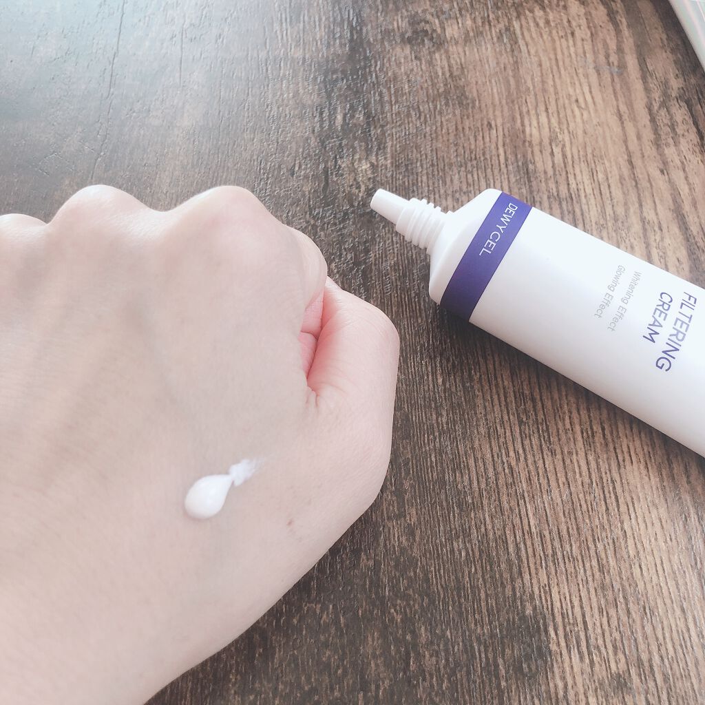 フィルタリングクリーム/DEWYCEL/日焼け止めクリームを使ったクチコミ(1枚目)