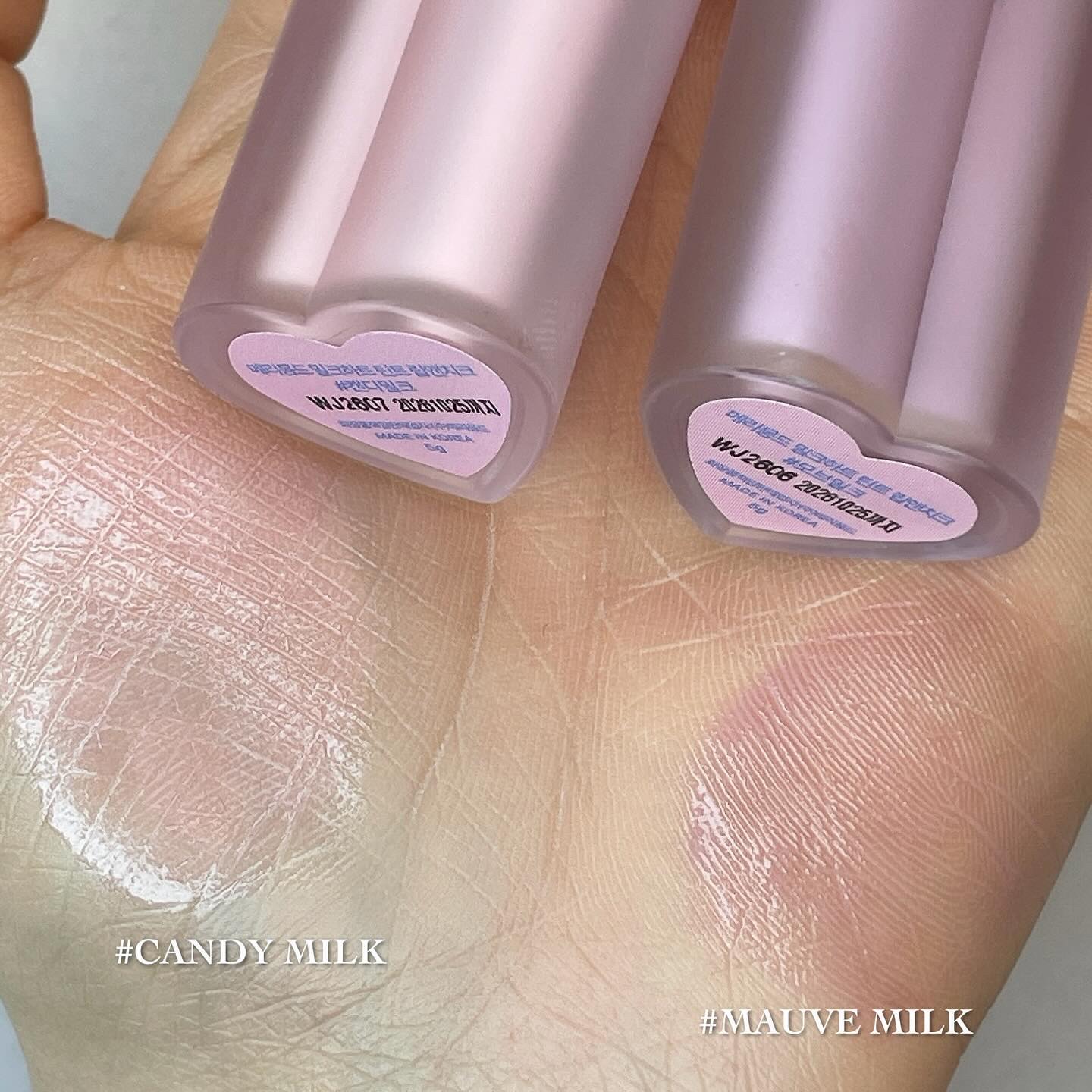 ミルクハートティントリップアンドチーク キャンディミルク/Merrymonde/リップティントを使ったクチコミ（2枚目）