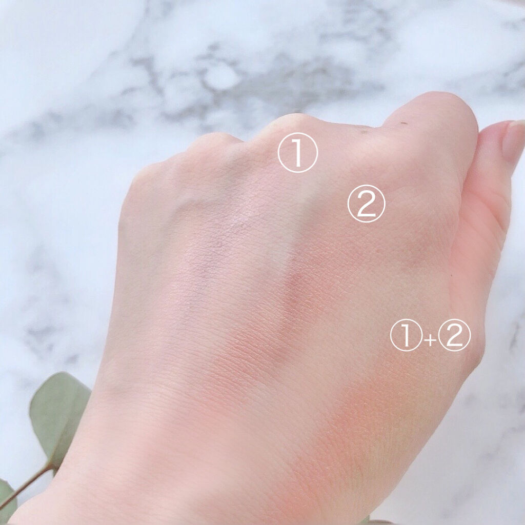 ザ ベージュライブラリー ブラッシュデュオ/RMK/パウダーチークを使ったクチコミ（3枚目）