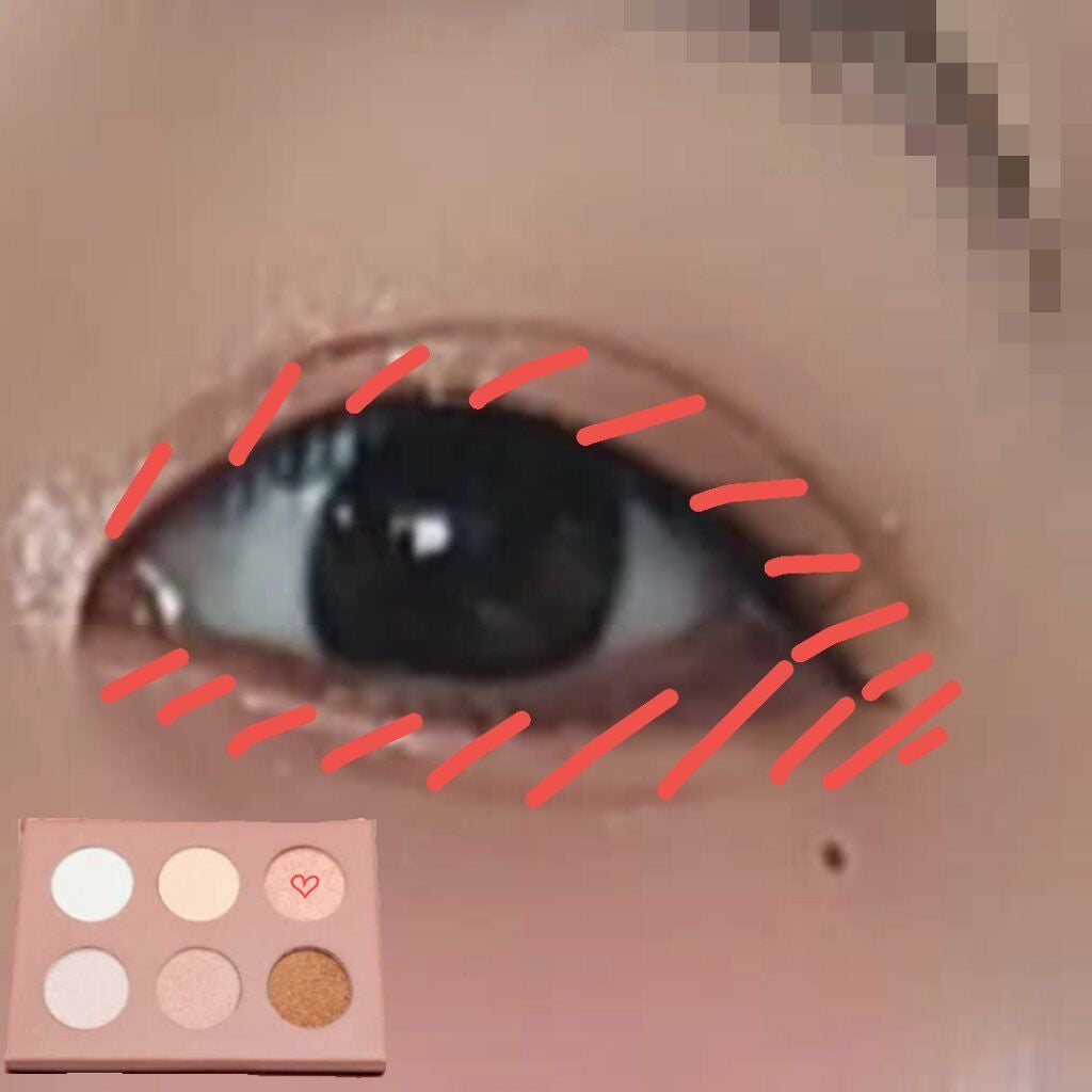 サンキューマートオリジナルディズニーアイシャドウパレット/サンキューマート/アイシャドウパレットを使ったクチコミ(3枚目)