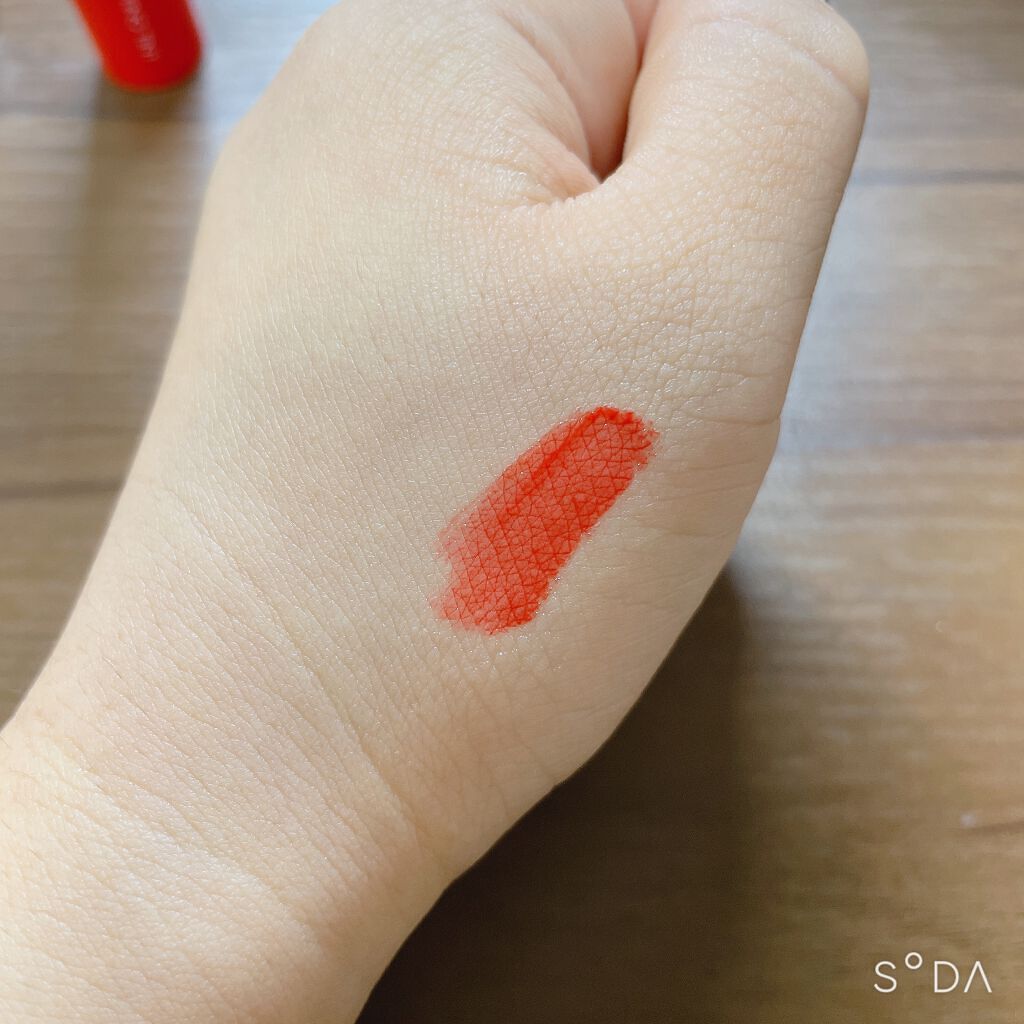 ジューシーラスティングティント 02 ルビーレッド(RUBY RED)/rom&nd/リップティントを使ったクチコミ（3枚目）