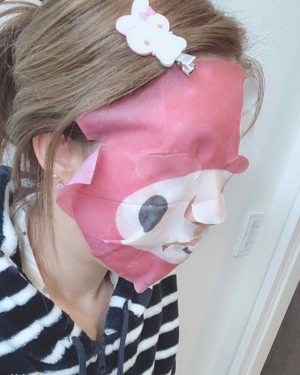 ハローキテイ なりきりフェイスパック/サンリオ/シートマスク・パックを使ったクチコミ(2枚目)