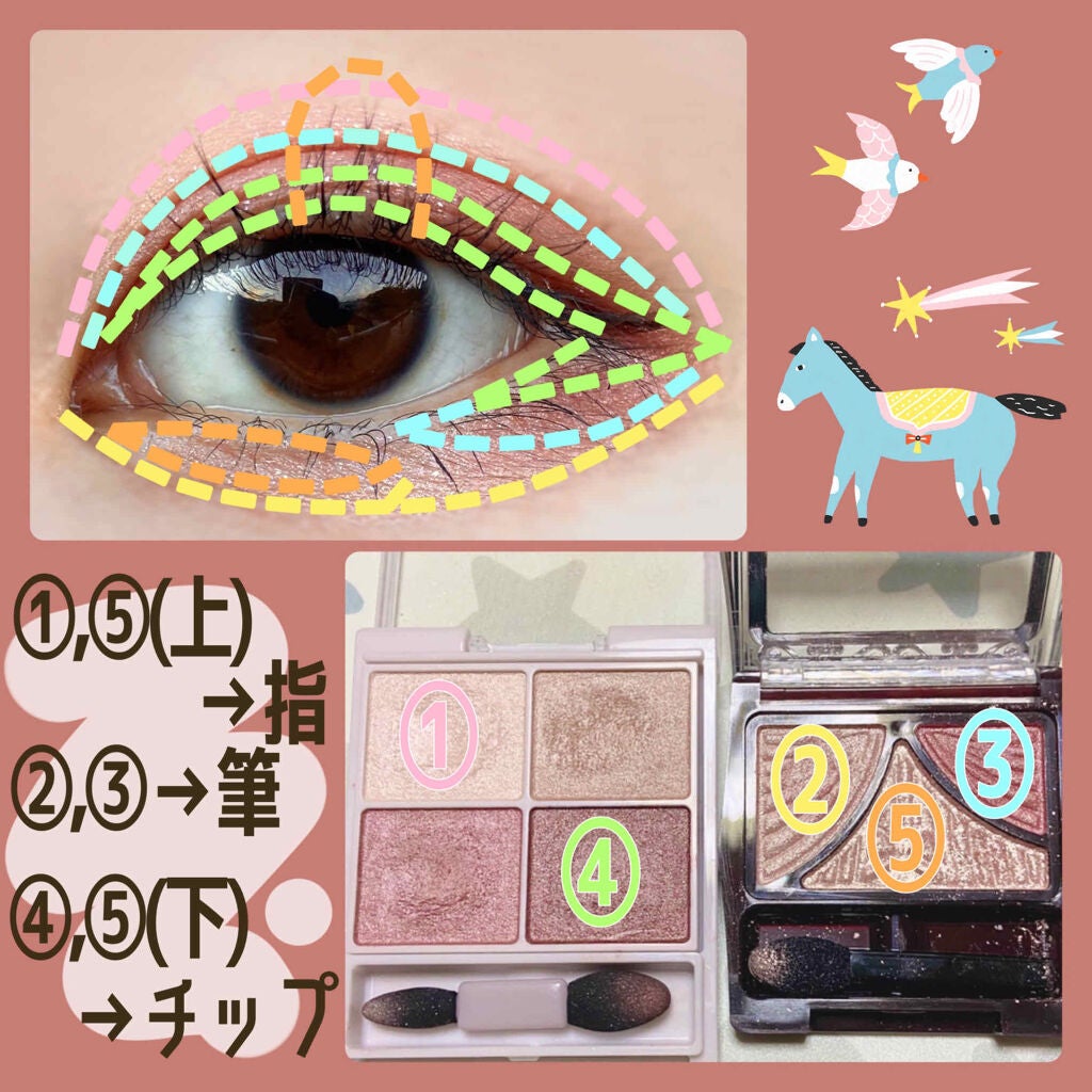 ジューシーピュアアイズ/キャンメイク/アイシャドウパレットを使ったクチコミ(2枚目)
