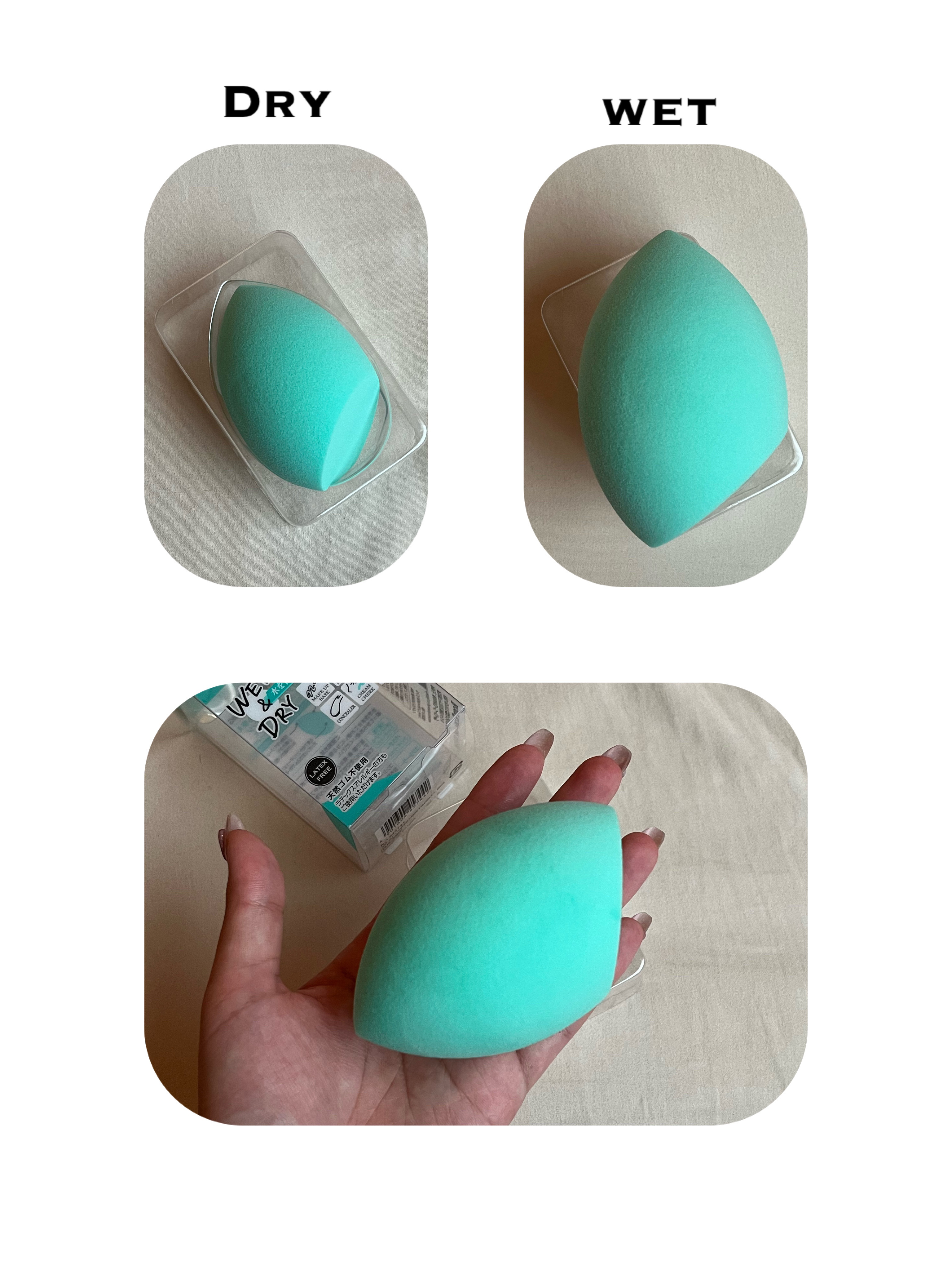 3Dスポンジ〈WET＆DRY〉 BIG/ロージーローザ/パフ・スポンジを使ったクチコミ（2枚目）